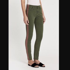 MOTHER Denim The Looker Killing Fatigue w. Red Stripe Skinny Jeans womens 30